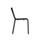 Emma and Oliver Rennes Armless Powder Coated Steel Stacking Dining Chair with 2 Slat Back for Indoor-Outdoor Use